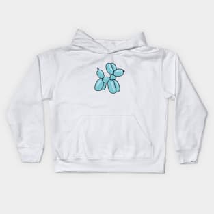 Cute Blue Balloon Dog Animal Kids Hoodie